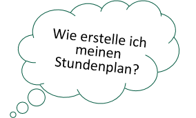 Wie erstelle ich meinen Stundenplan?