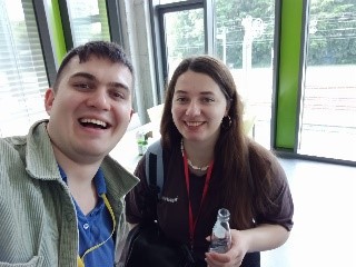 Jula und Vladislav auf dem Bielefeld meetup