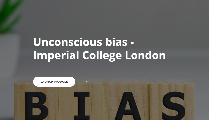 Hyperlink zur Webseite des Imperial College London und dem e-Learning Tool zu Unconscious Bias