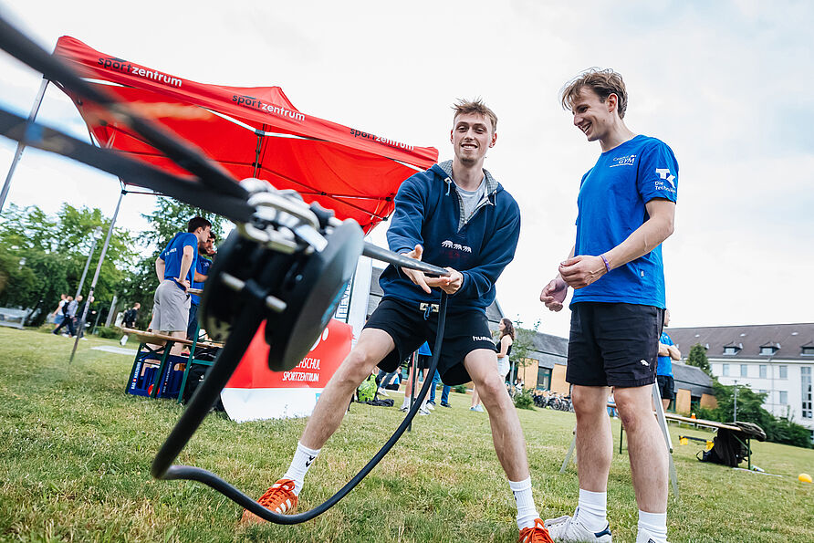 Seilzug auf dem Nordcampusfestival