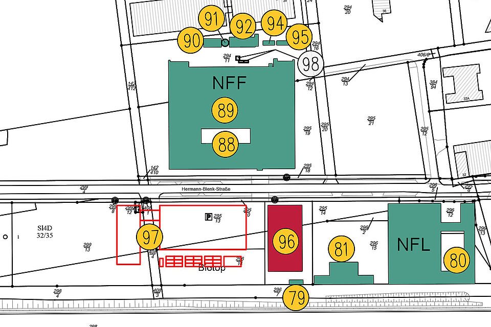 Lageplan Gebäude 9996