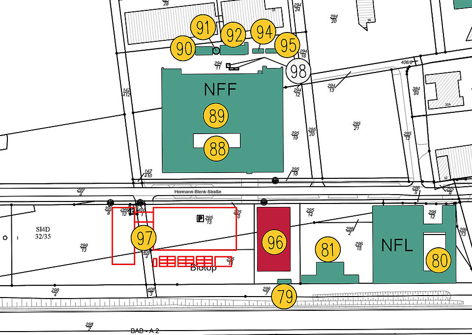 Lageplan Gebäude 9996