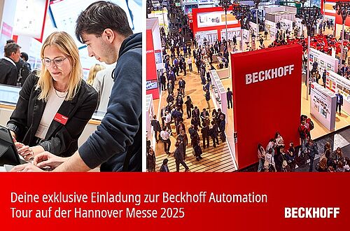 Einladung Beckhoff Automation Tour zur Hannover Messe 2025