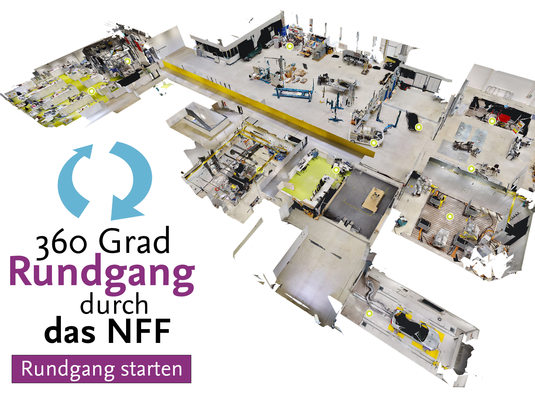 Ansicht 360 Grad Rundgang NFF-Technikum