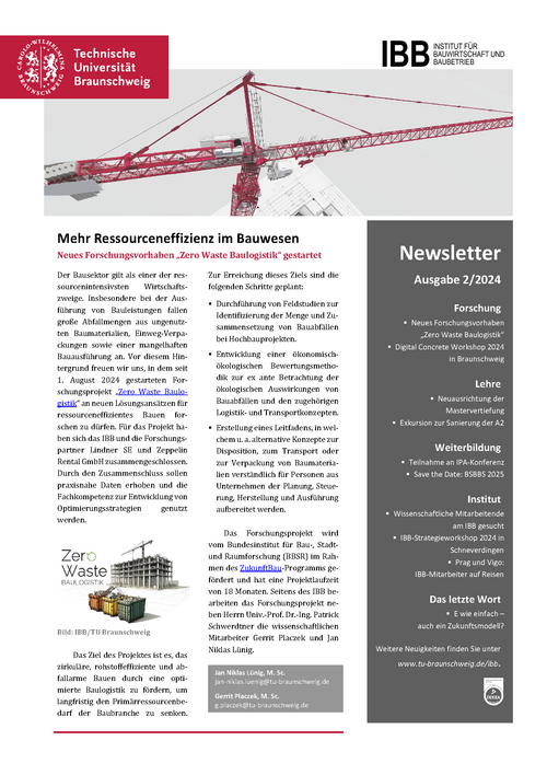 IBB Newsletter 2024/2