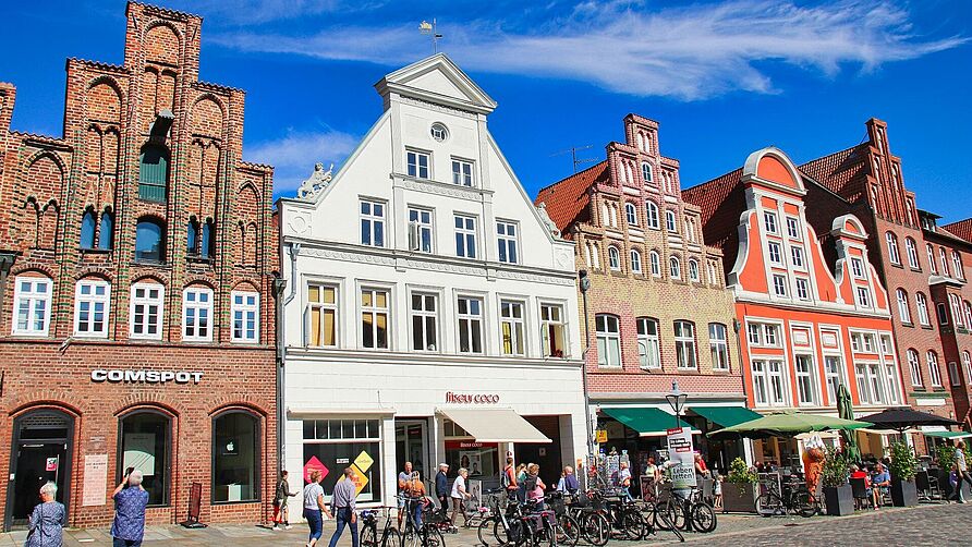 Houses in Lüneburg city centre.