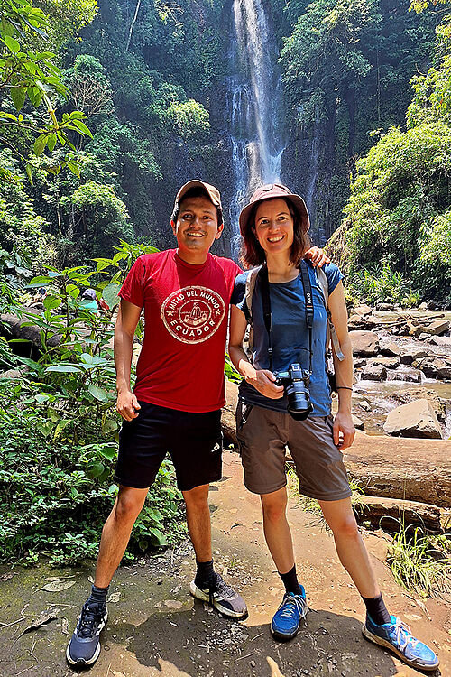 Einen Tag vor ihrer Rückreise nach Deutschland, besuchten Juan F Morales Arteaga und Marta Pérez Rodríguez noch ein Naturschutzgebiet in Costa Rica. 