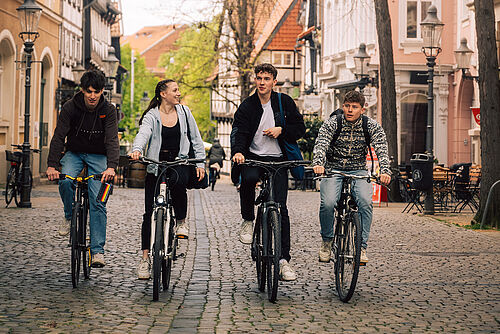 Studierende im Magniviertel